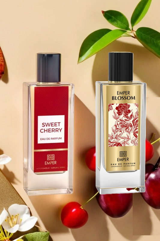 Luxury Duo Perfume Bundle Set: Blossom, Sweet Cherry 85ml