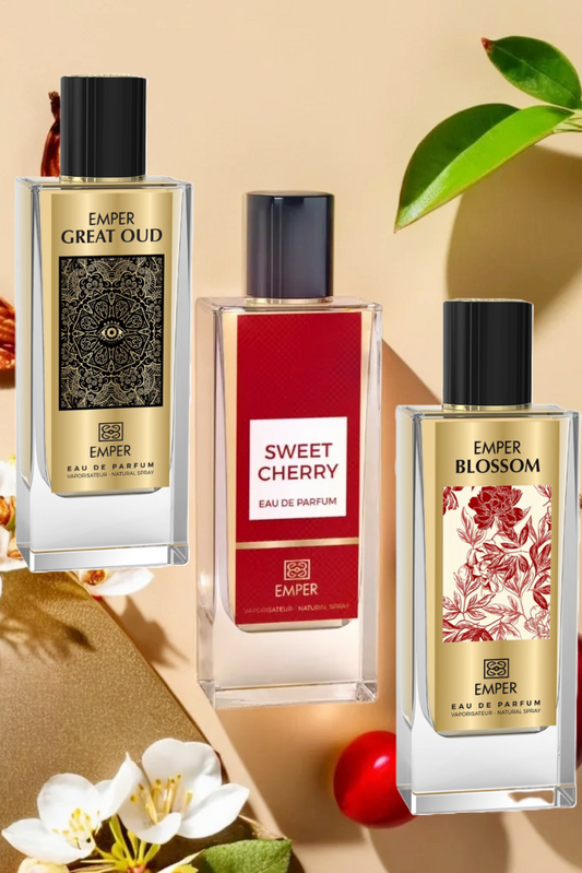 Luxury Perfume Bundle: Blossom, Sweet Cherry, Great Oud 85ml